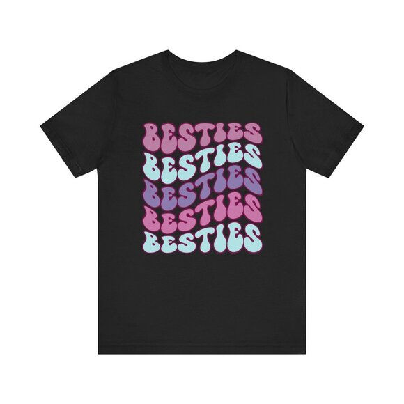 Tops - T-Shirt Girlfriends Shirt BFF T-Shirt Besties Short Sleeve